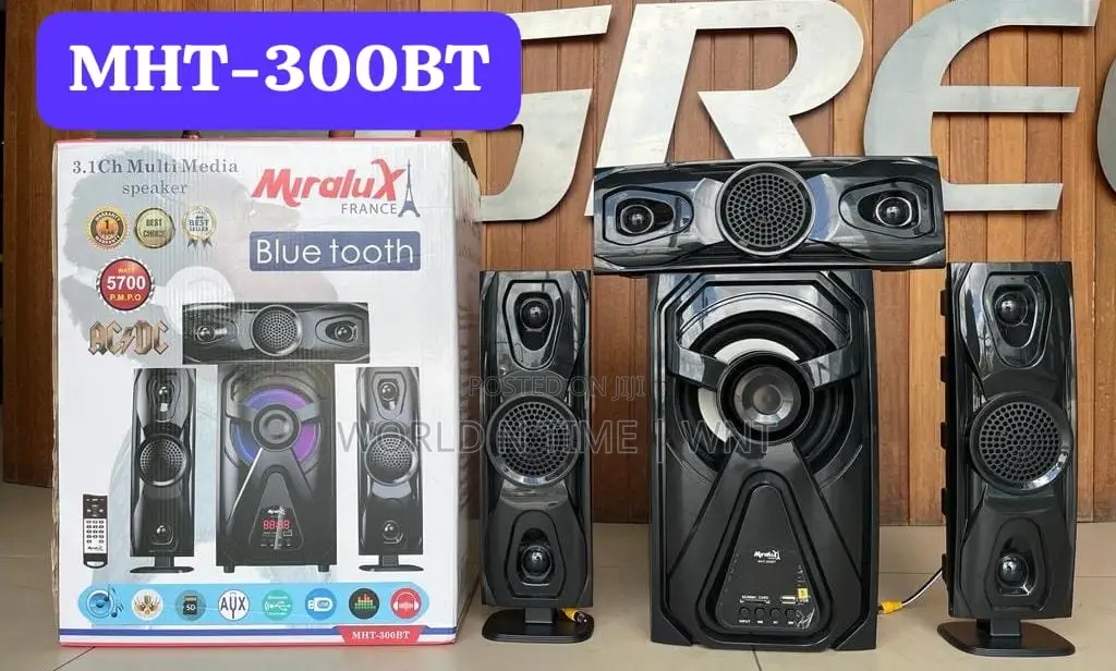 Miralux France MHT-300bt 3.1 CH Multi Media Speaker.