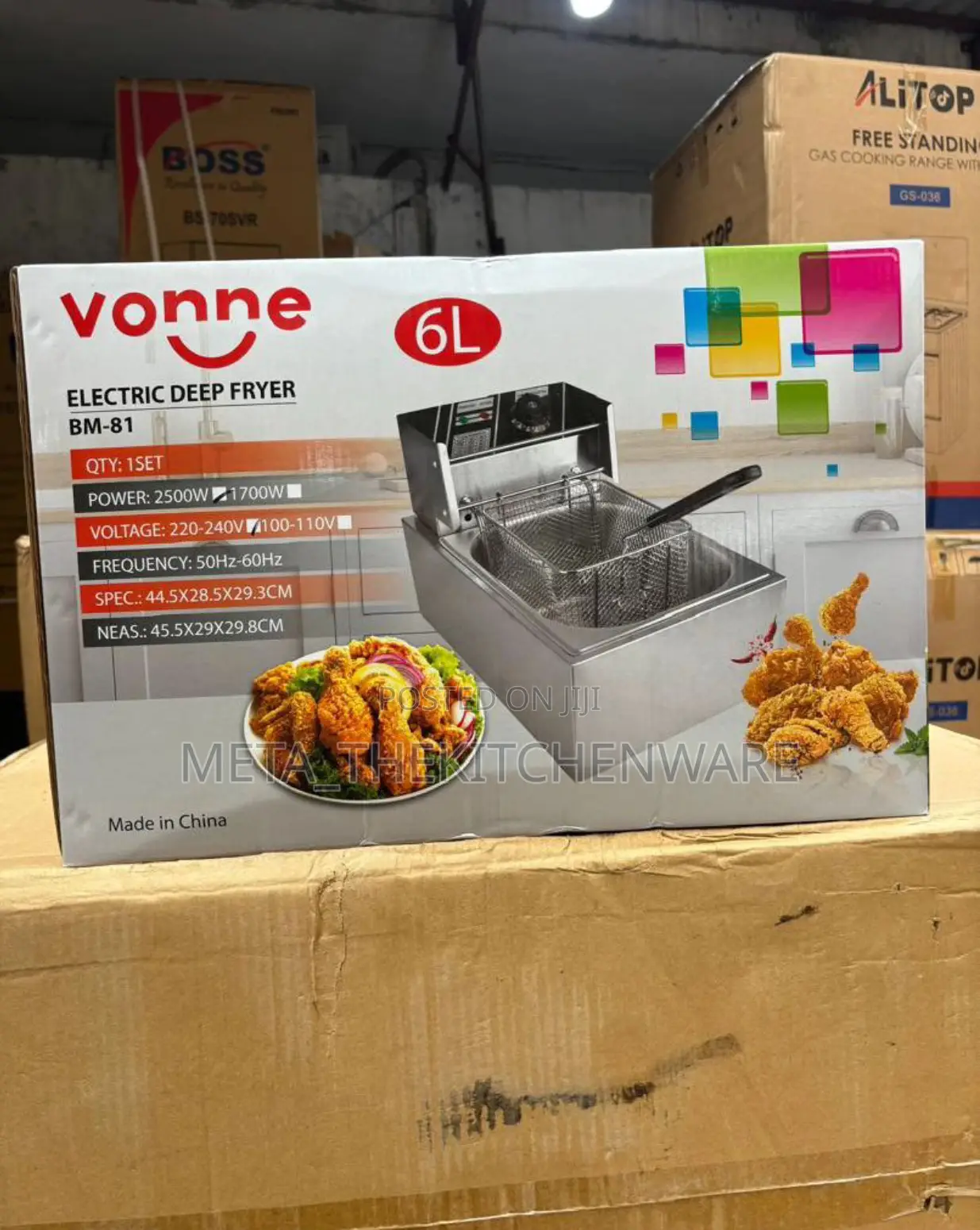 Vonne Electric Deep Fryer 6l