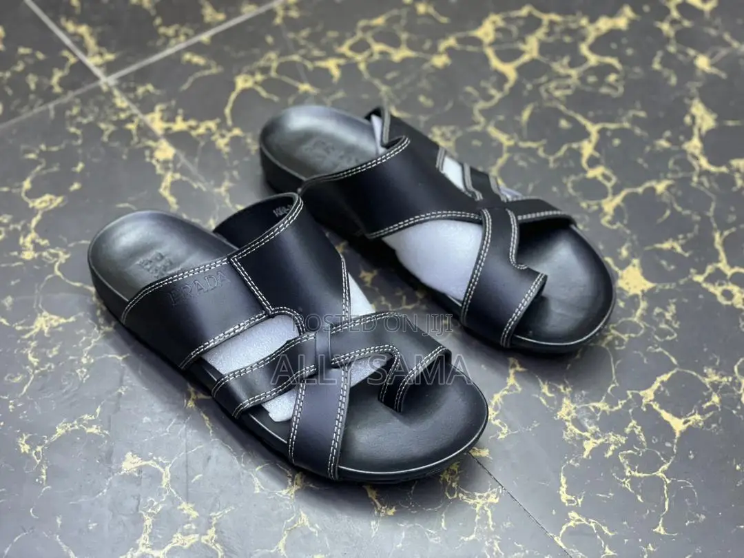 Mens Sandals Prada Black Full
