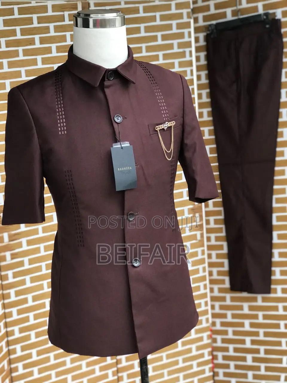 Kaunda Suti Za Kiume | Men's Kaunda Suits | Mikono Mifupi