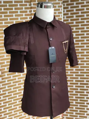 Kaunda Suti Za Kiume | Men's Kaunda Suits | Mikono Mifupi