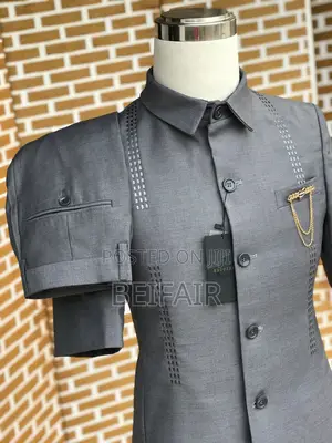 Kaunda Suti Za Kiume | Men's | Mikono Mifupi | Short Sleeves
