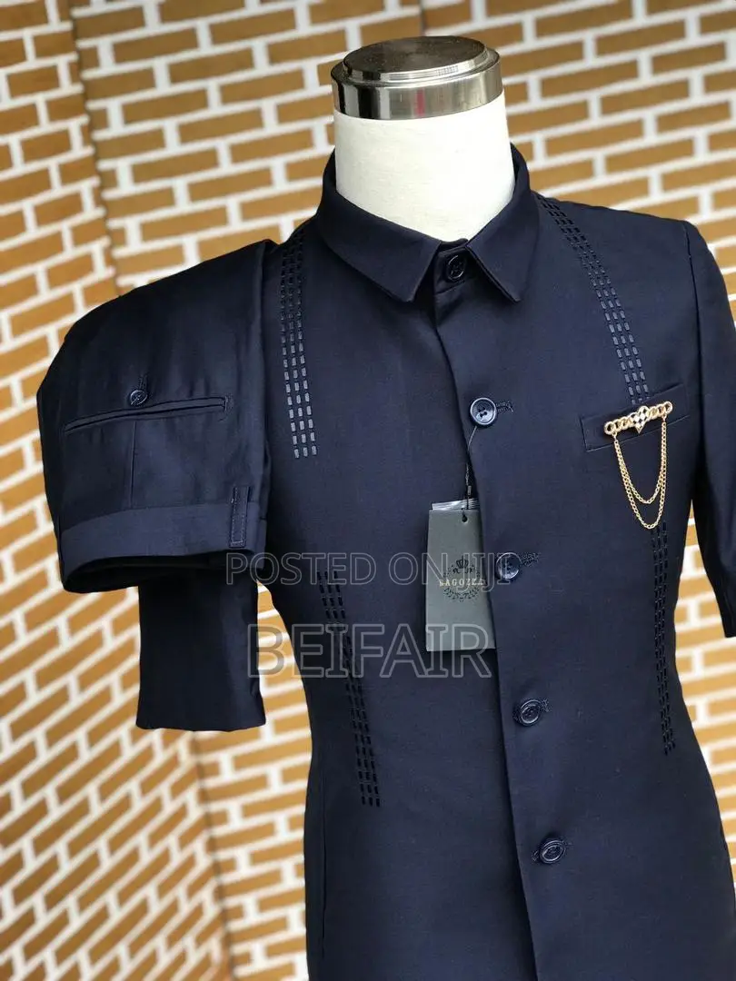 Kaunda Suti Za Kiume | Men's Kaunda Suits | Mikono Mifupi