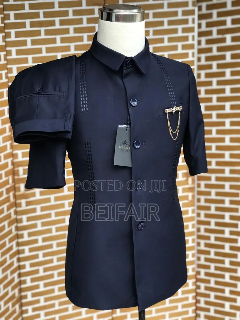 Kaunda Suti Za Kiume | Men's Kaunda Suits | Mikono Mifupi