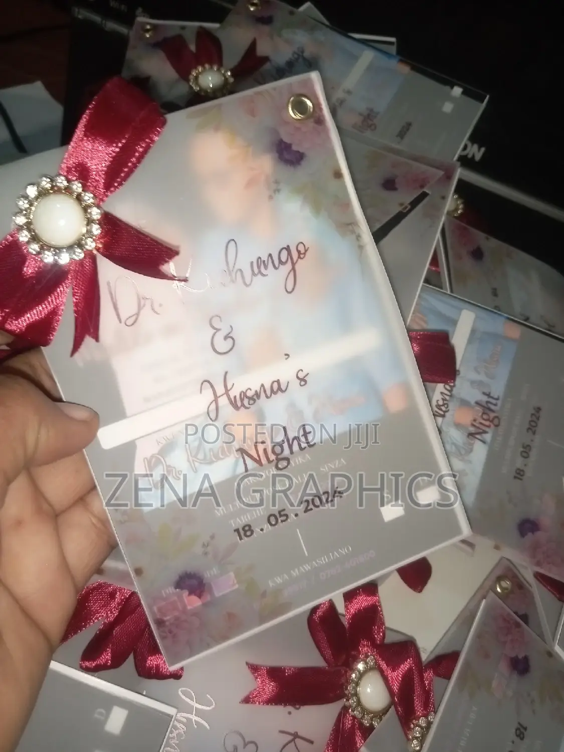 Transparent Wedding Cards