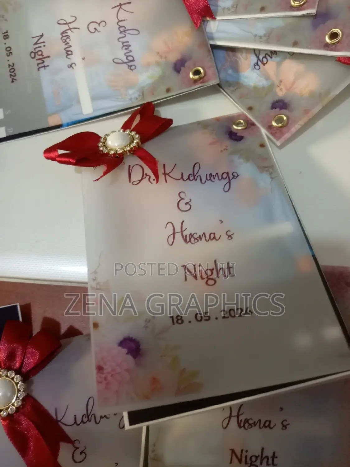 Transparent Wedding Cards
