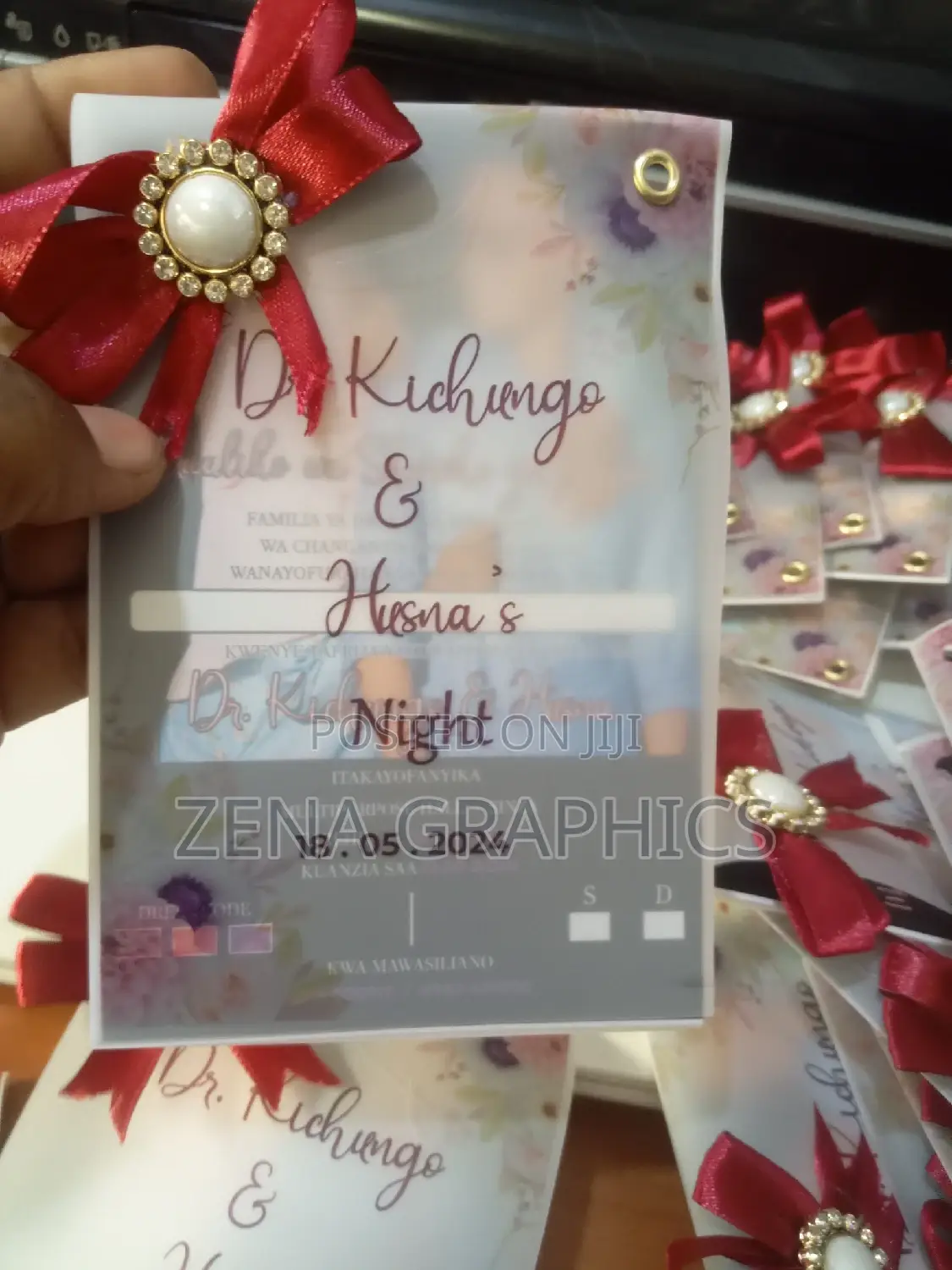 Transparent Wedding Cards