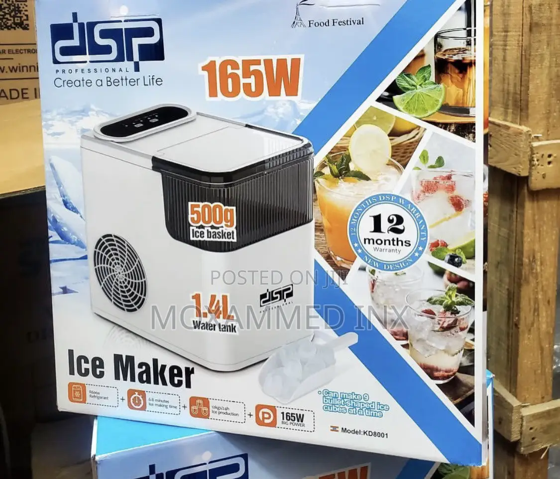 Ice Maker 1.4L 500gramms 165W