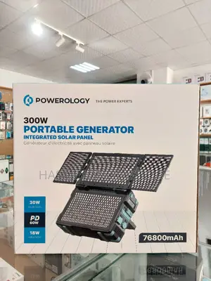 Powerology Portable Solar Power Generator 284wh 300W QC