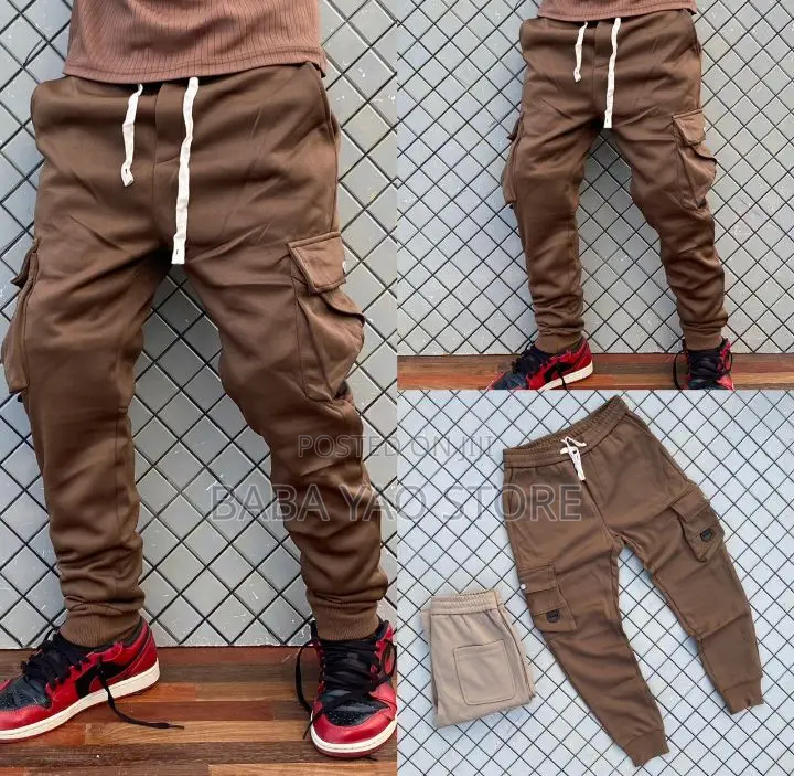 Male's Jogger Cargo Pants/Sports and Street Wear/Stretching