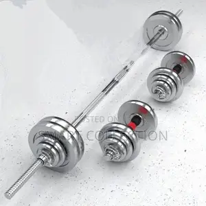 50kg Set Of Barbell/Dumbbell York Chrome Set