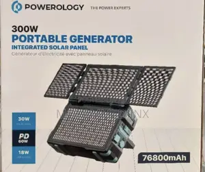 Powerology 300w Portable Generator With Intergrated Solar