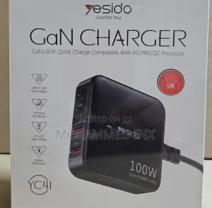 Brand Yesido YC41 Gan Charger Compatible With PD/PPS/QC