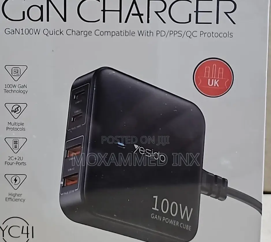 Brand Yesido YC41 Gan Charger Compatible With PD/PPS/QC