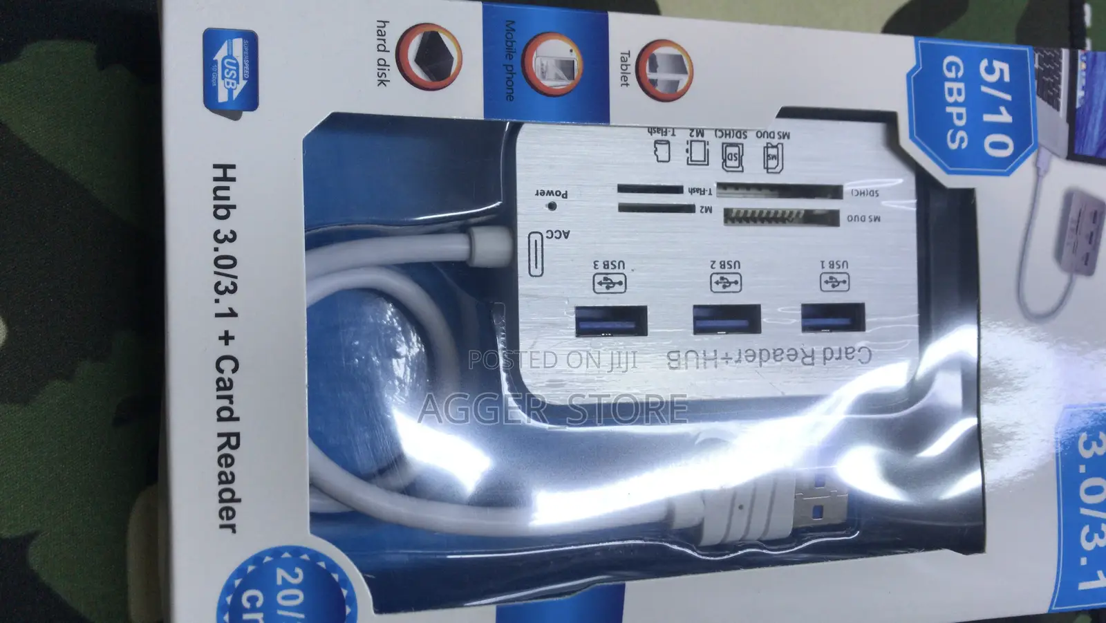 CARD READER + (HUB 5 to 1 )