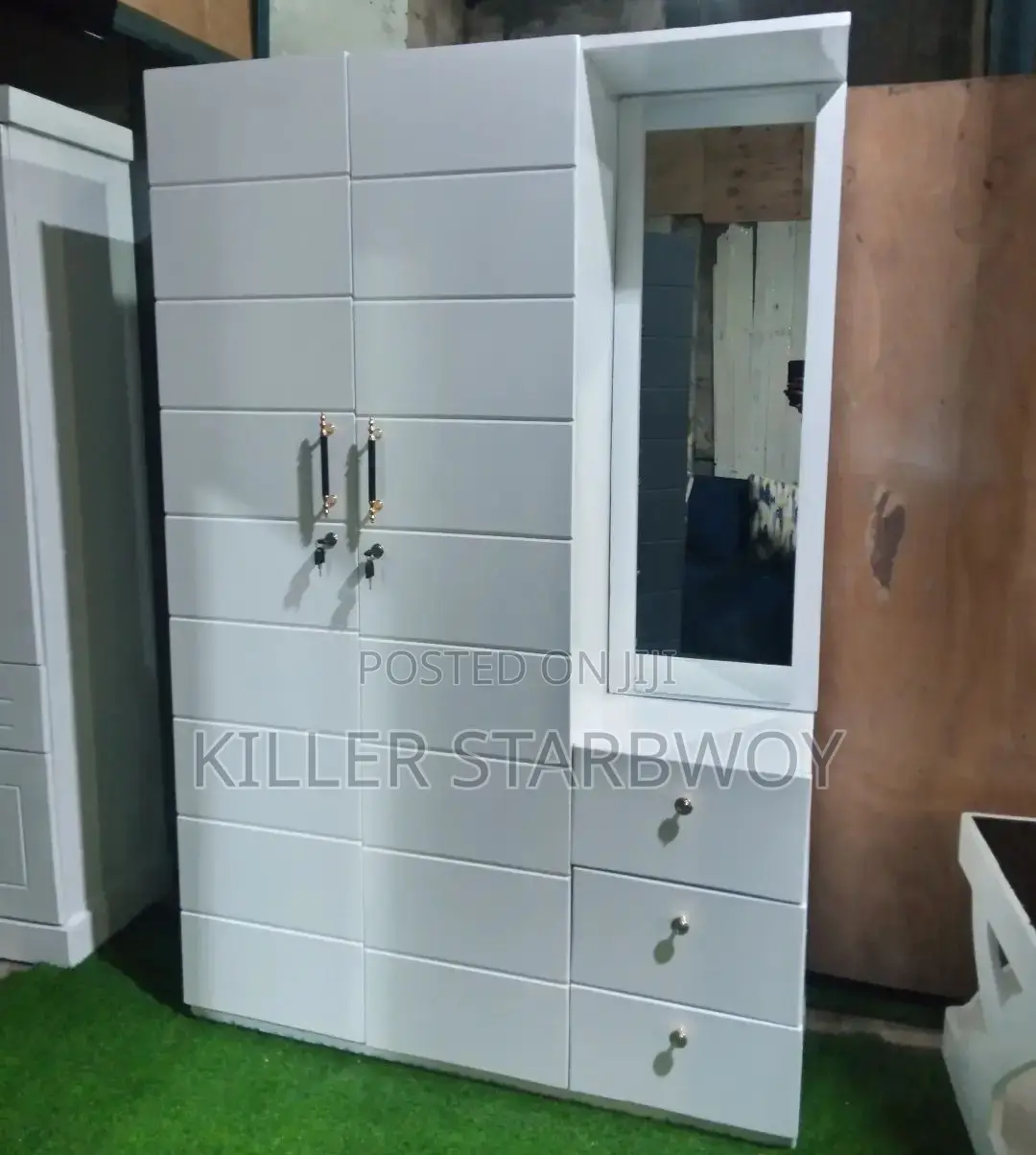 Kabati Milango Miwili Na Sehemu Ya Dressing