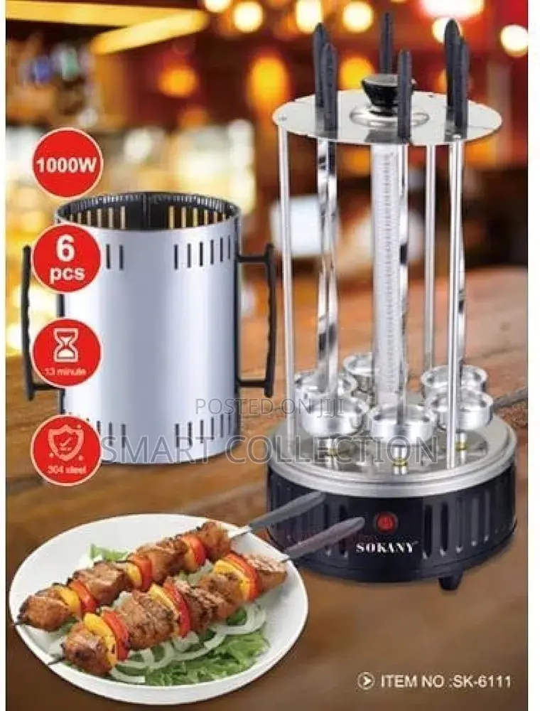 SOKANY Electric Oven Home Grill Rotating Barbecue Skewer