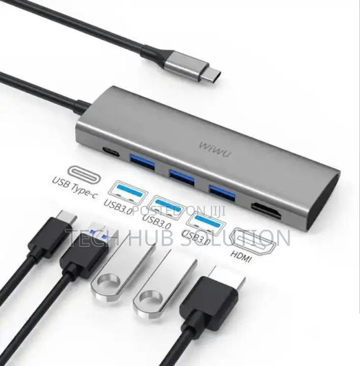 5 in 1 Wiwu Alpha USB-C Hub