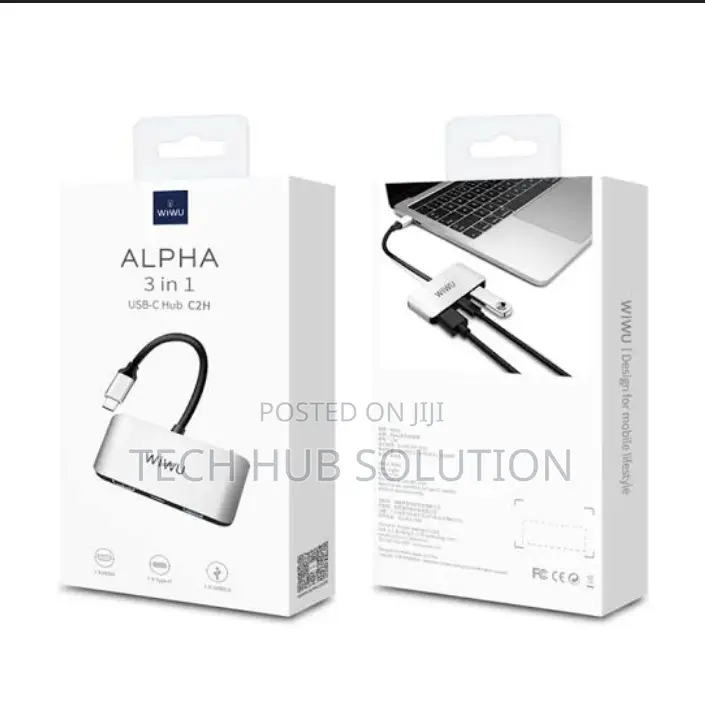 3 in 1 Wiwu Alpha USB-C Hub