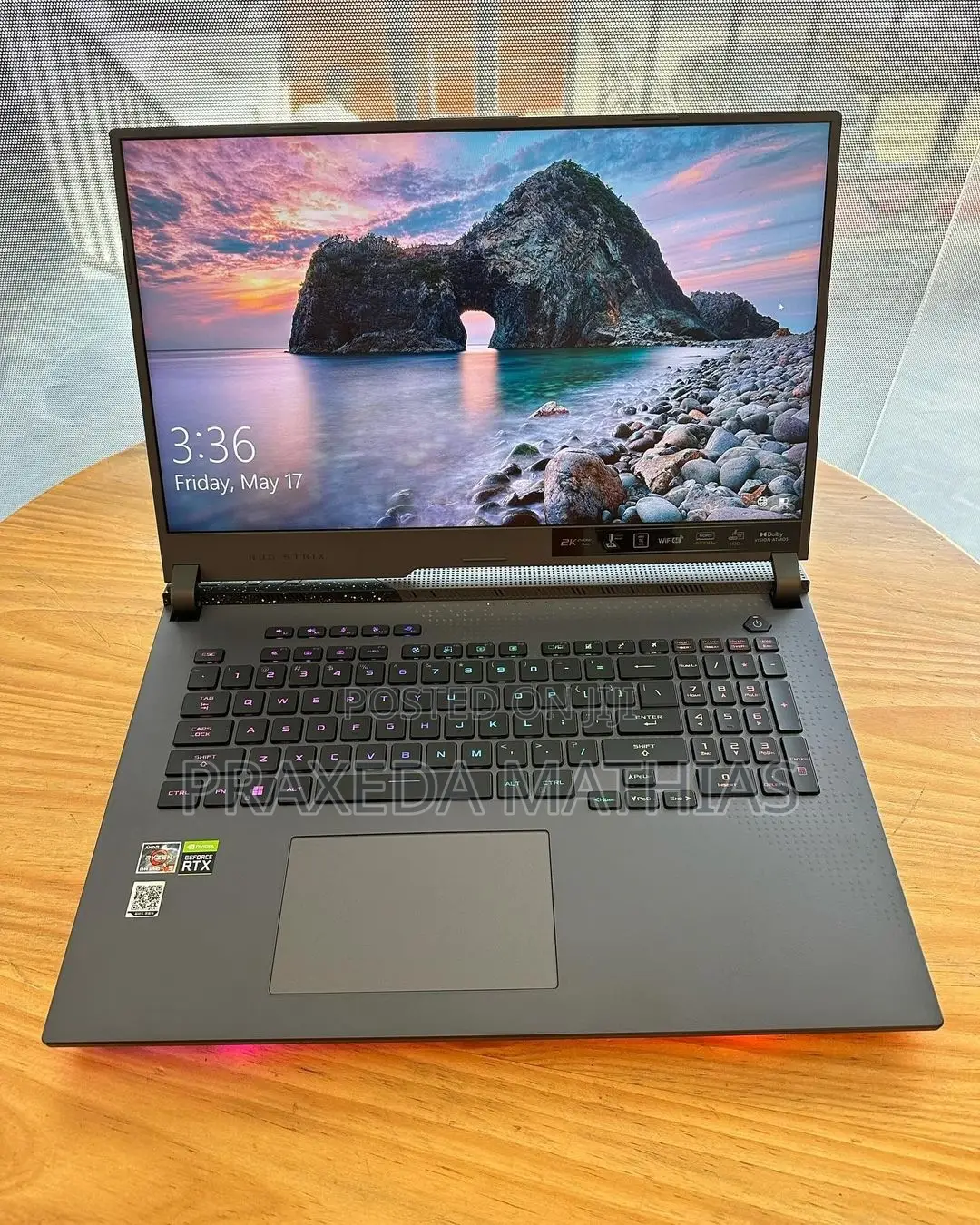 New Laptop Asus ROG Strix G17 16GB AMD Ryzen 9 SSD 1T