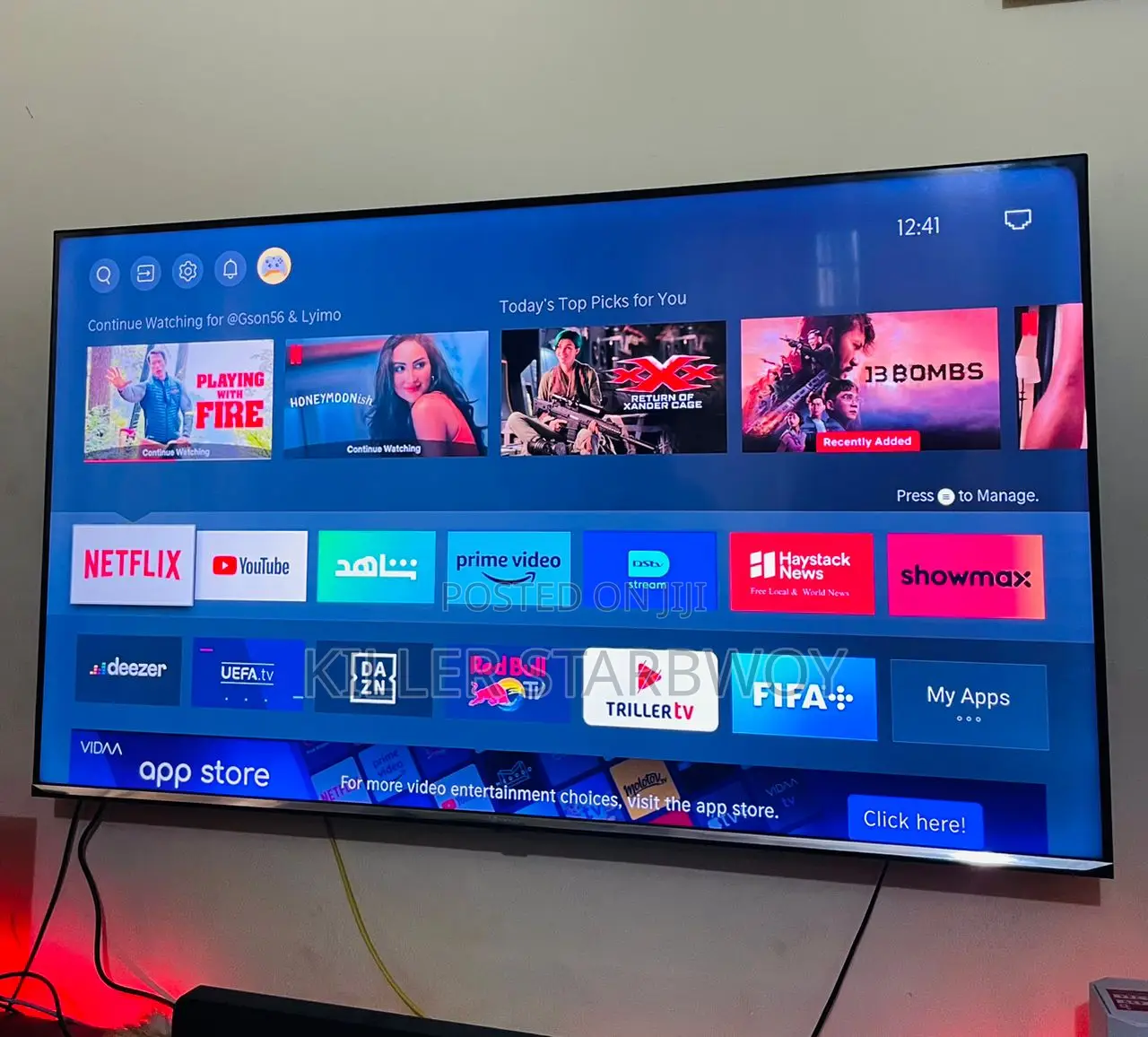 Tv Used Hisense Inchi 55 Smart 