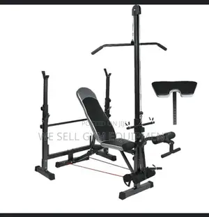 Weight Bench With 50kg Dumbbell Set