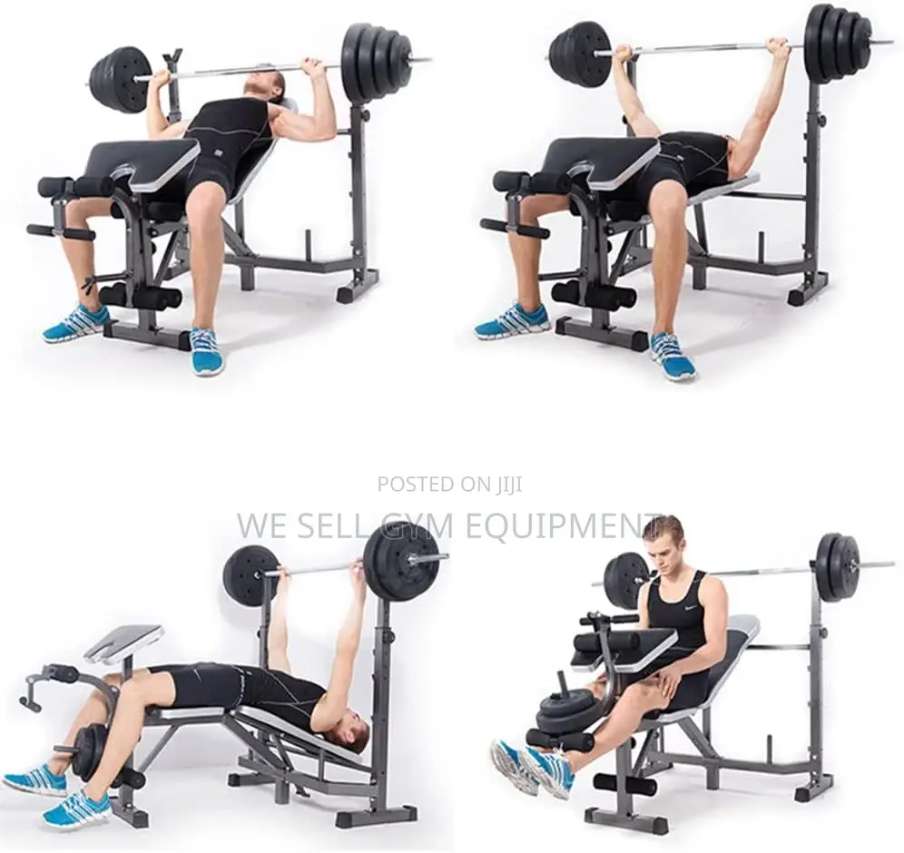 Weight Bench With 50kg Dumbbell Set