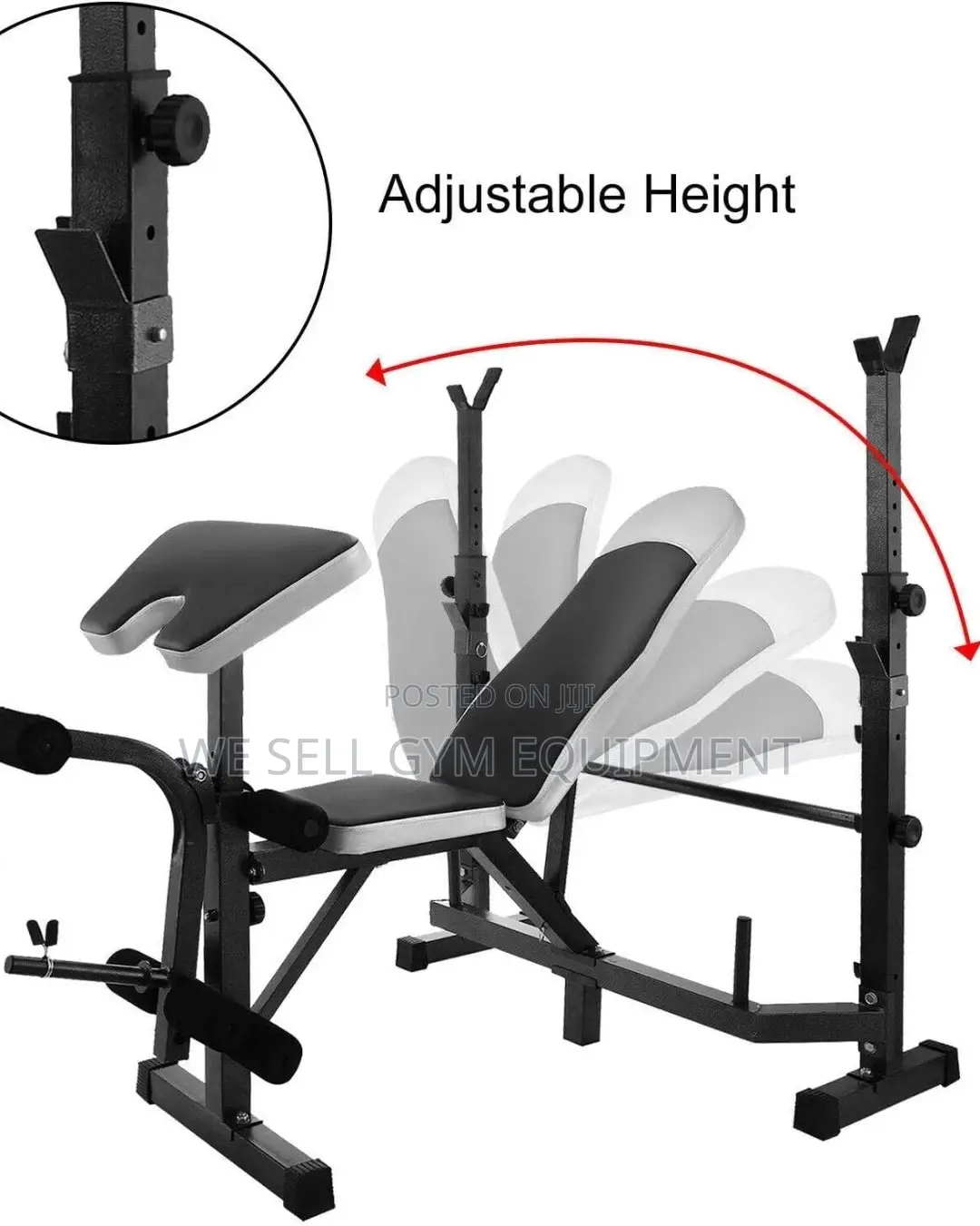 Weight Bench With 50kg Dumbbell Set