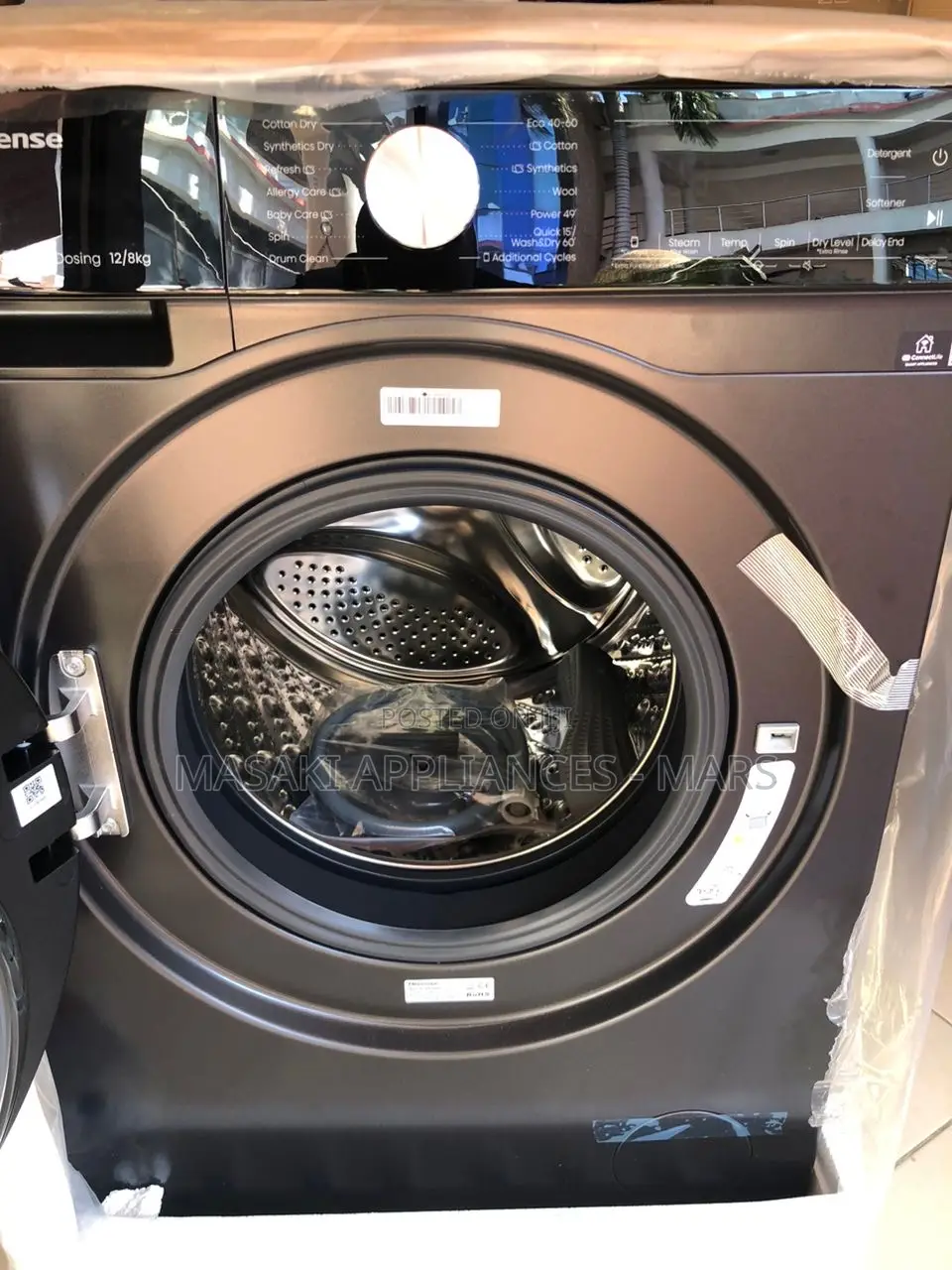 New Hisense Wd5s1245bb 12kgs Washer 8kgs Dryer