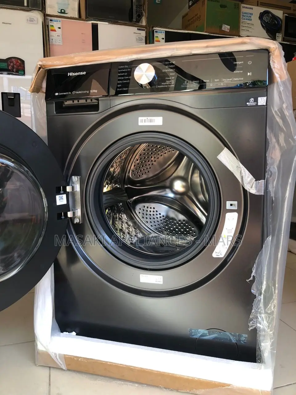 New Hisense Wd5s1245bb 12kgs Washer 8kgs Dryer