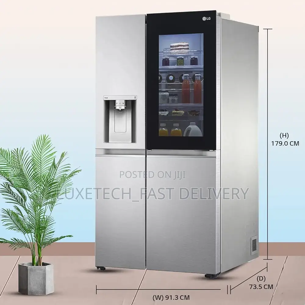 LG 674L Frost Free Instaview Refrigerator Side by Side