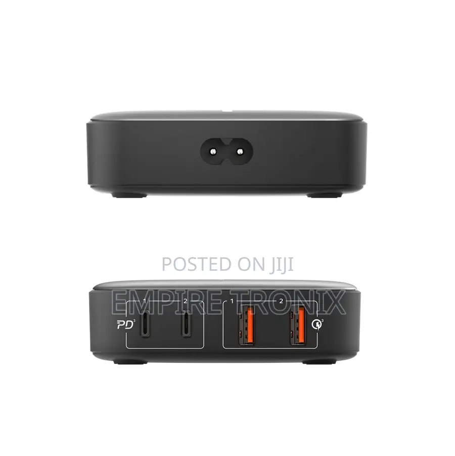Momax Oneplug 100W 4-Port Gan Charger - Black