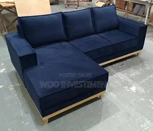 L-Shape Sofa Kali Sana Zinapatikana Mpya