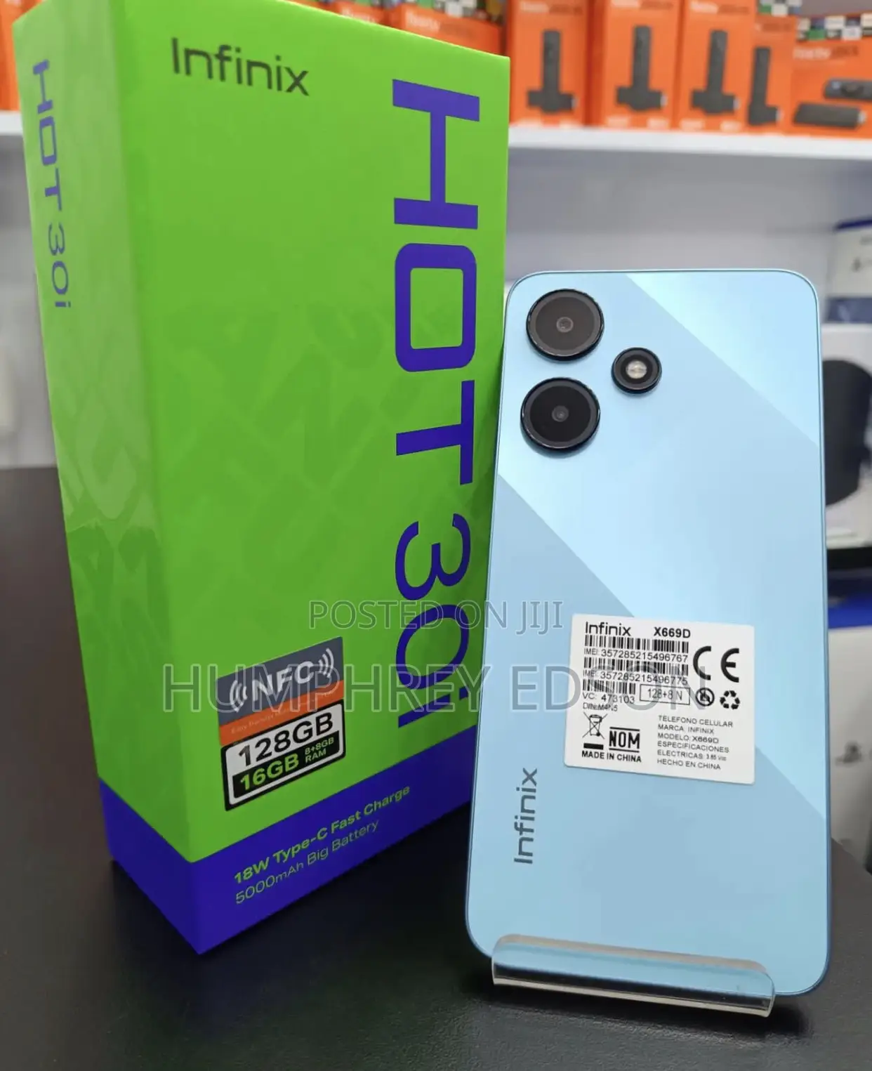 New Infinix Hot 30i 128 GB Blue