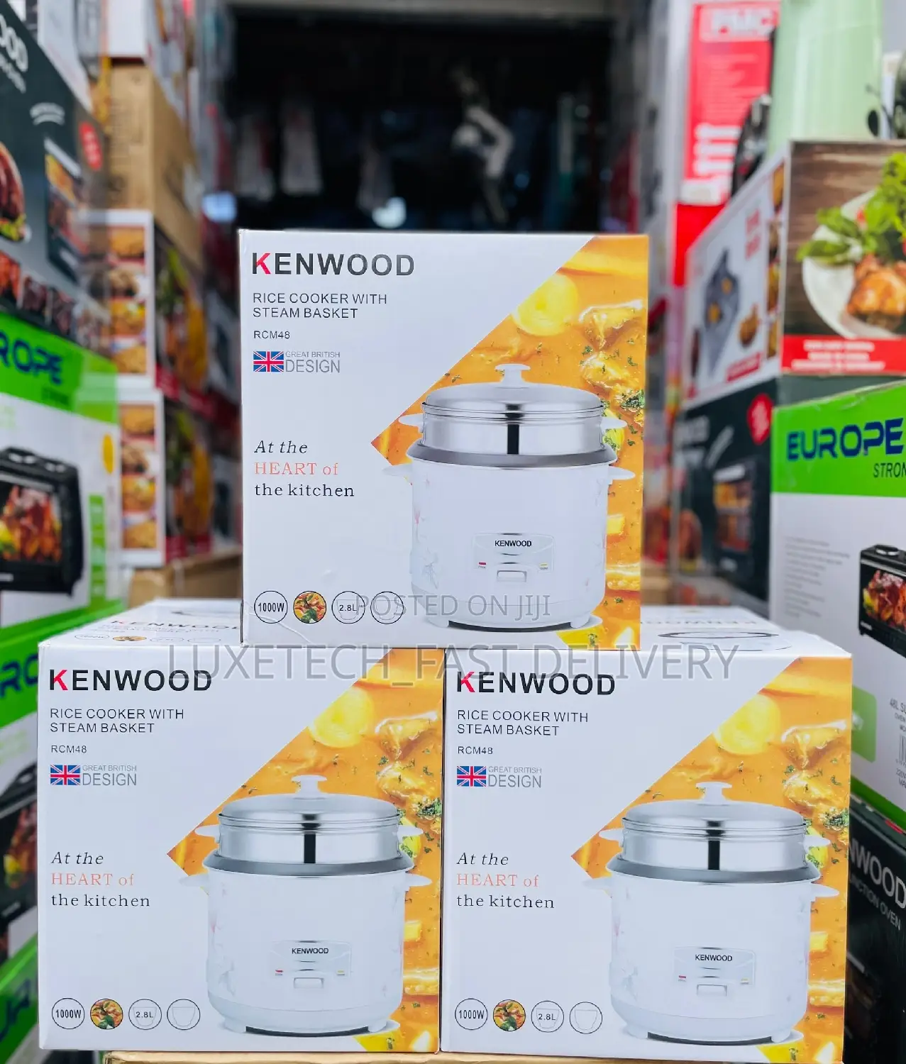 Kenwood Rice Cooker With Steam Basket 2.8L Non-Stick