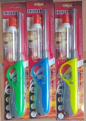 Gas Lighter With Extra Gas Oil Bottle