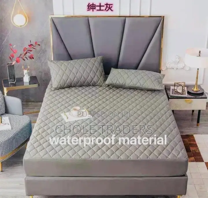 6/5ft Waterproof Bedcover With 2PCS Pillowcases