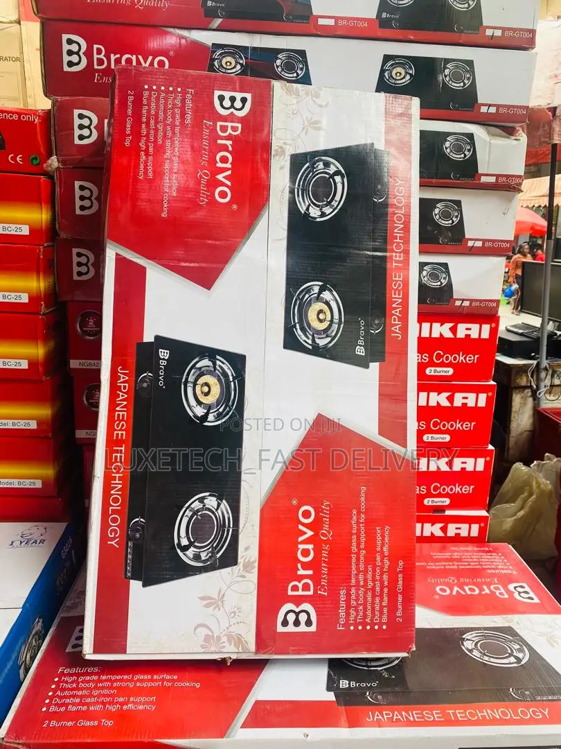 Bravo Gas Stove 2 Burners | Gas Cooker 2 Plates |Jiko La Gas