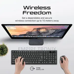Promate Procombo-12 Wireless Keyboard and Mouse