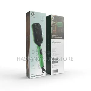 Green Lion Hair Straightener Comb PTC Heating