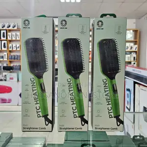 Green Lion Hair Straightener Comb PTC Heating