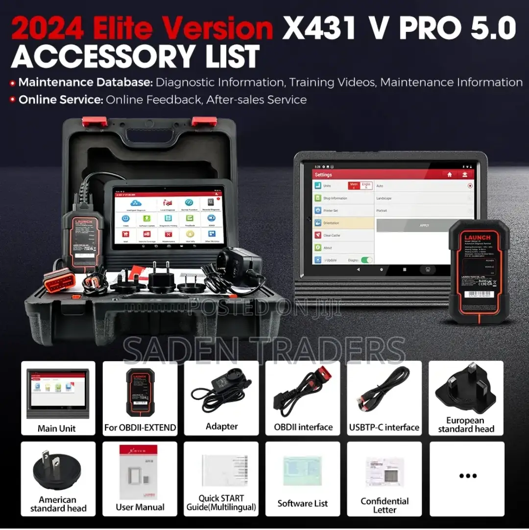 2024 Launch X431 PRO v 5.0(Diagnosis Machine for All Cars)