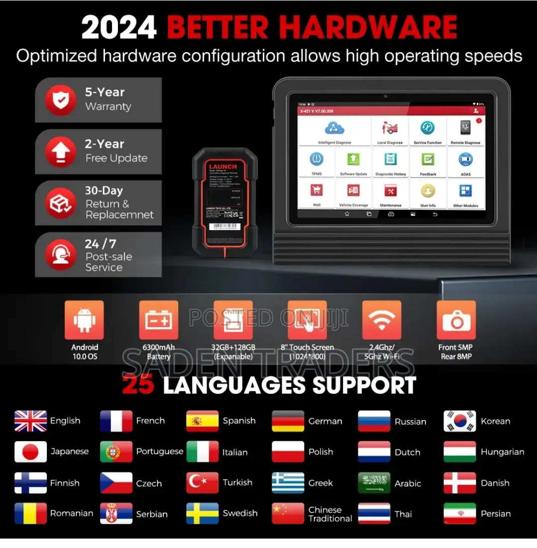 2024 Launch X431 PRO v 5.0(Diagnosis Machine for All Cars)