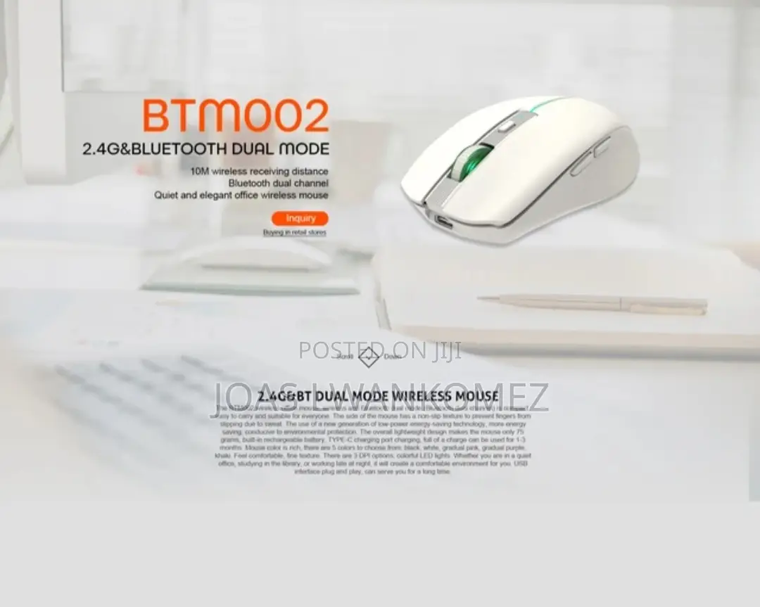 Rechargeable Wireless Mouse(Silent Light Weight).