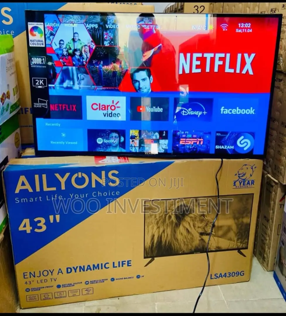TV Aina Zote Mpya Full Box Zinapatikana Size Zote.