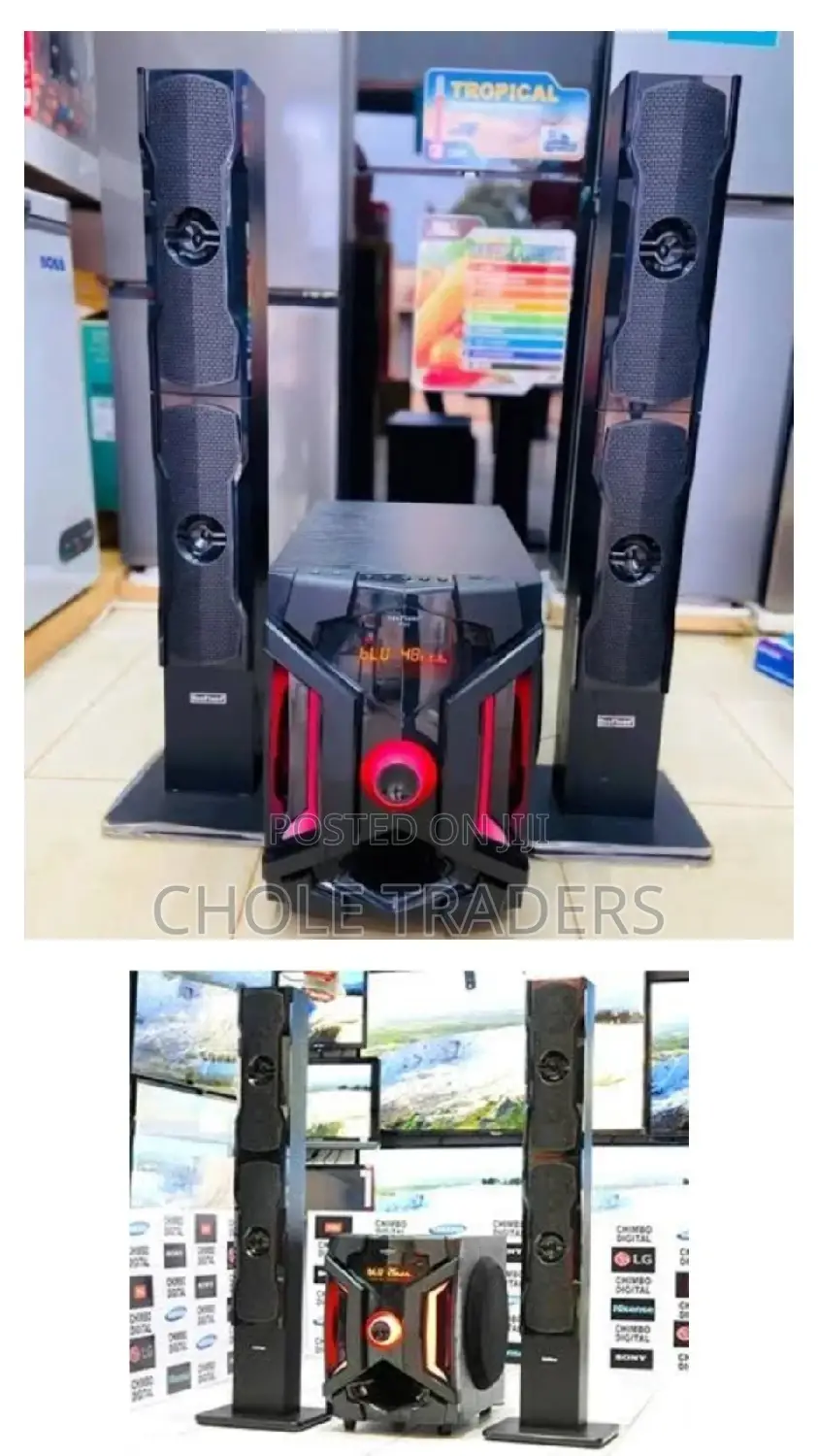 Sea Piano Subwoofer With Tower Speaker - SP 912