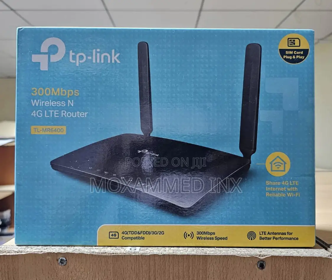 TP Link MR6400 Wifi + 4G LTE Sim Card Universal