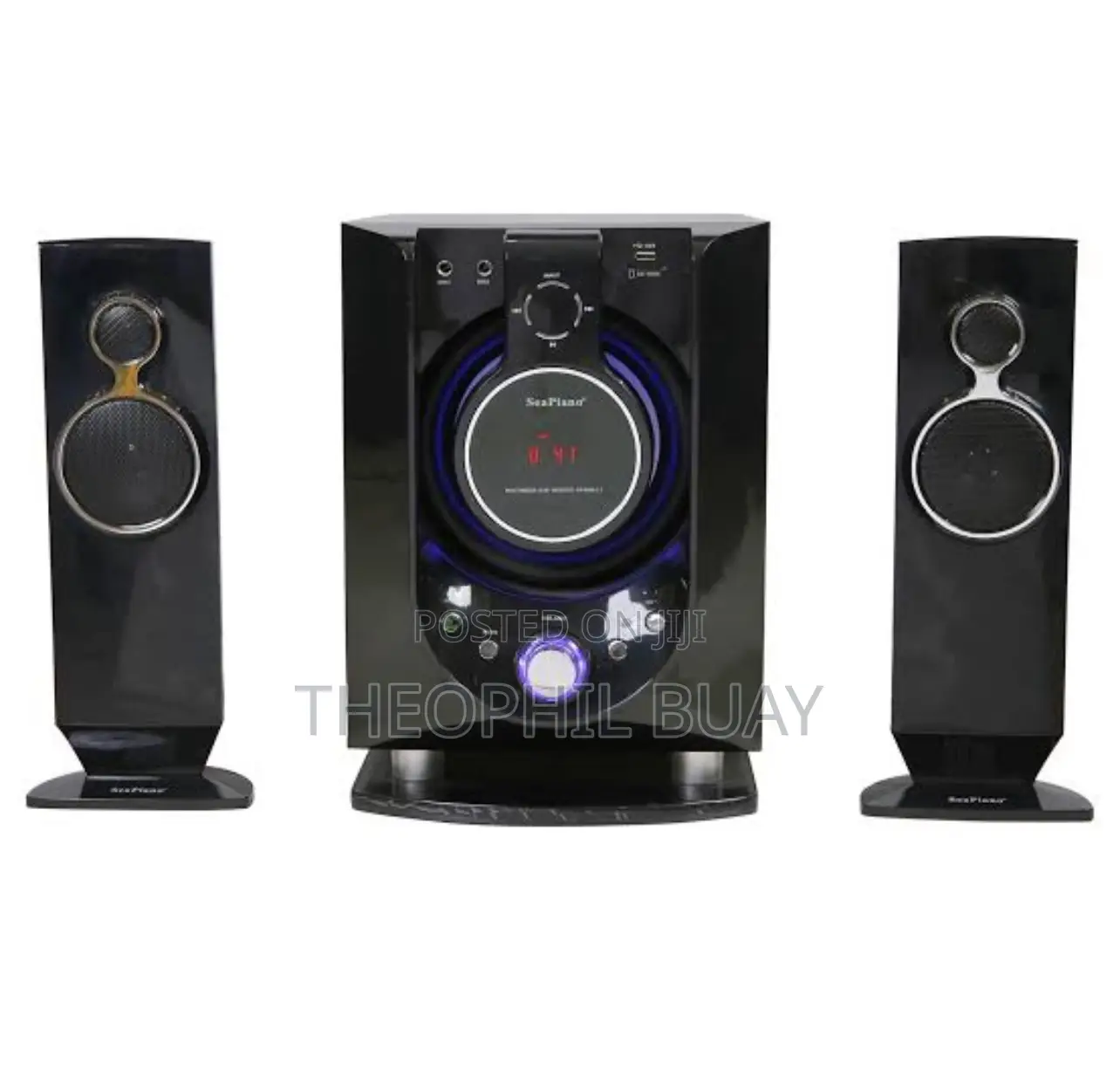 Subwoofer With Two Heavy Speakers From Sea Piano