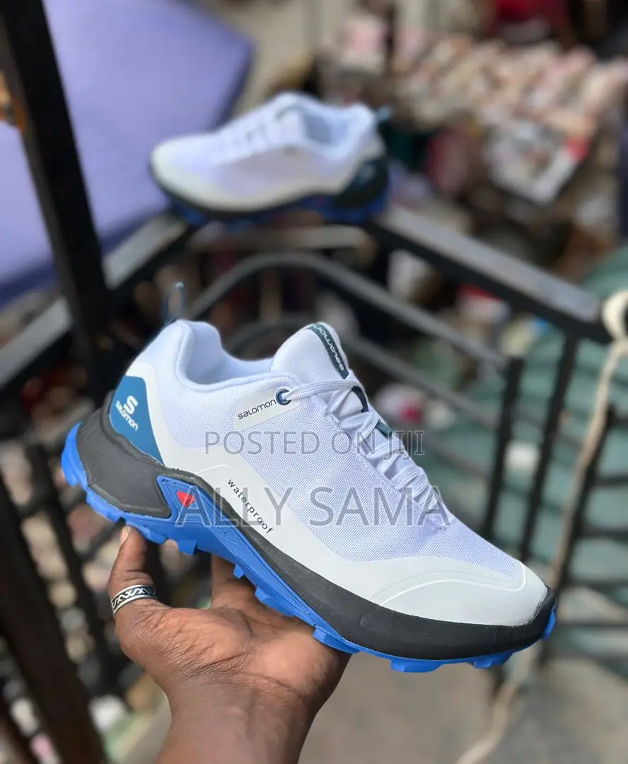 Mans Sneakers White Salomon Waterproof