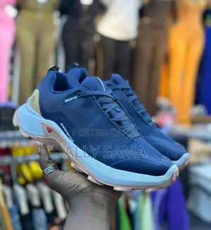 Mans Sneakers Blue Salomon Waterproof